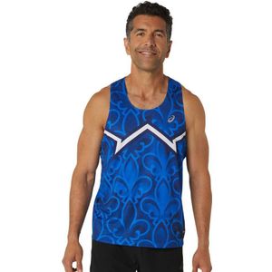 Asics Nations Run Sleeveless T-shirt Blauw S Man