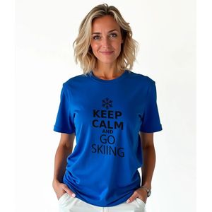 Kruskis Keep Calm And Go Skiing T-shirt Met Korte Mouwen