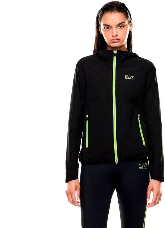EA7voor vrouwen. 7W000587_AF15724 Ventus7 Jas zwart (XS), Casual, Sportief, Meerdere sporten, Polyester