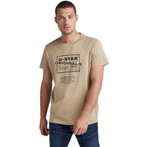 G-star Originals Logo Short Sleeve T-shirt Roze XL Man