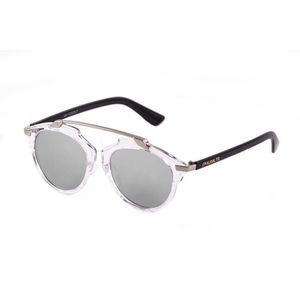 Paloalto Santorini Sunglasses Zilver Transp Frame / Silver Flat / CAT3 Man