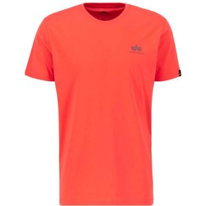 Alpha Industries Basic T Small Logo Short Sleeve T-shirt Oranje S Man