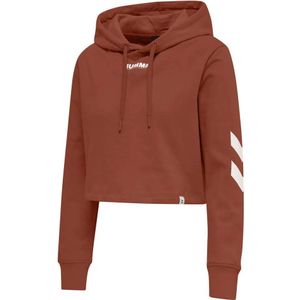 Hummel Legacy Cropped Hoodie Beige Vrouw