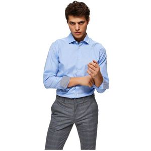 Selected Slim New Mark Long Sleeve Shirt Blauw XS Man
