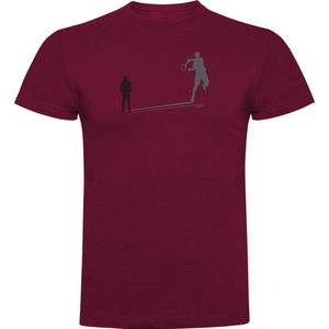 Kruskis Shadow Tennis Short Sleeve T-shirt Rood XL Man