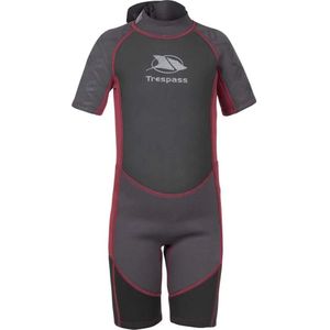 Trespass - Milo - Kinder Badeeinteiler - Zwart - 3Mm Short Wetsuit
