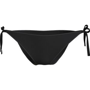 Calvin Klein Underwear String Tie Side Bikini Bottom Zwart M Vrouw