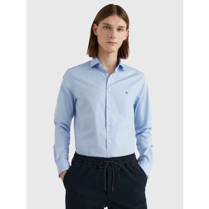 Tommy Hilfiger Core Cl Flex Poplin Long Sleeve Shirt Blauw 37 / Regular Man
