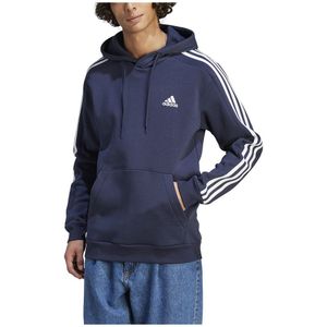 Adidas Essentials Fleece 3 Stripes Hoodie Blauw L / Regular Man