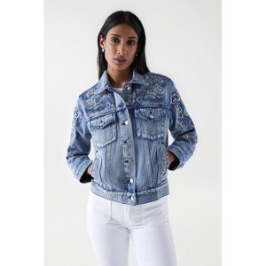 Salsa Jeans Trucker Denim Jacket Blauw S Vrouw
