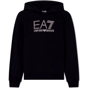 Ea7 Emporio Armani Train Logo Series Fancy Strass Hoodie