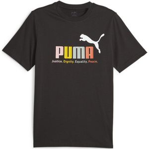 Puma Ess+ Multicolor Short Sleeve T-shirt Zwart S Man