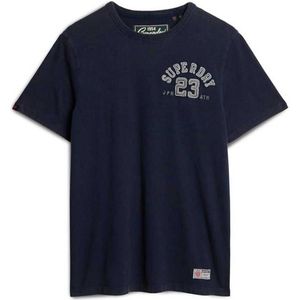 Superdry Vintage Athletic Chest Short Sleeve T-shirt Blauw 2XL Man