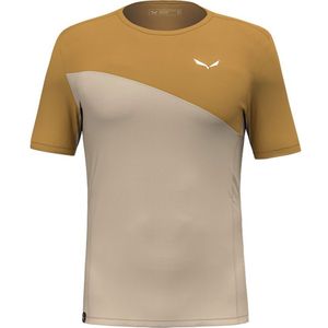 Salewa Puez Sporty Dry Short Sleeve T-shirt Beige 2XL Man