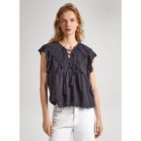 Pepe Jeans - Dorotea - Blouse - Katoen - Korte Mouwen