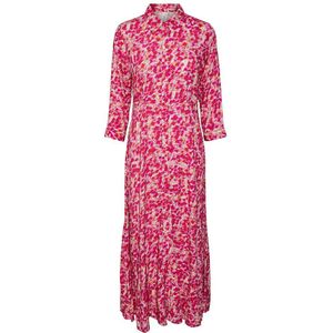 Yas Savanna Long Sleeve Long Dress Roze XL Vrouw