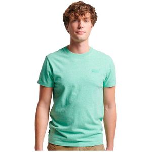 Superdry Essential Logo Embroidered Short Sleeve T-shirt Groen S Man