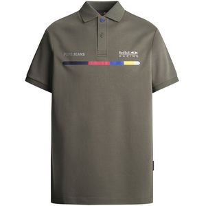 Red Bull Racing Graphic Print Logo Polo Korte Mouw Poloshirt