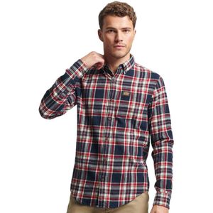Superdry Cotton Lumberjack Long Sleeve Shirt Blauw XL Man