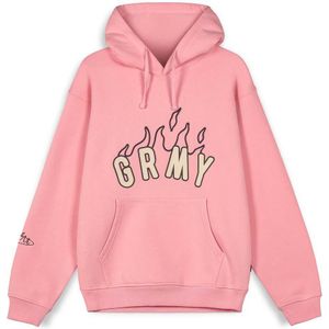 Grimey Melted Stone Vintage Hoodie Roze XL Man