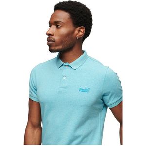 Superdry Classic Pique Short Sleeve Polo Blauw S Man