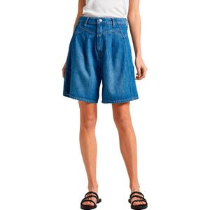 Pepe Jeans Relaxed Dlx Fit Denim Shorts Blauw 33 Vrouw