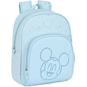 Safta Small 34 Cm Mickey Mouse Baby Backpack Blauw