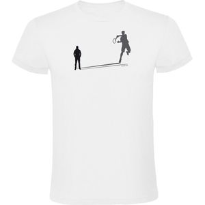 Kruskis Tennis Shadow Short Sleeve T-shirt Wit M Man