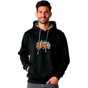 Kruskis Surf Hippie Van Surf Two-colour Hoodie