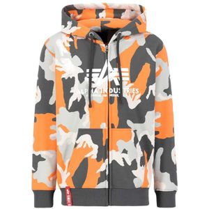 Alpha Industries - Basic Zip Hoody - Sweater - Zwart - Katoen/Polyester