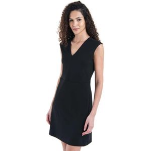 Icebreaker - Merino 200 Granary - Jurk - Zwart - Merinowol - V-hals