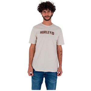 Hurley Everyday The Box Short Sleeve T-shirt Beige S Man