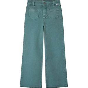 Pepe Jeans - PG210803 - Wijde Broek - Blauw - Katoen - Casual