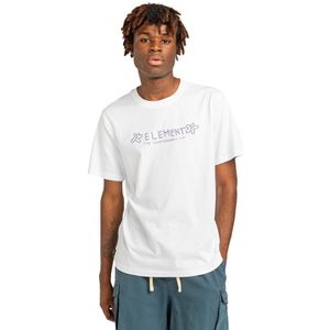Element Joy Short Sleeve T-shirt Wit XL Man