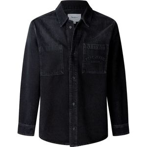 Pepe Jeans Relaxed Weston Fs Washed Denim Overhemd Met Lange Mouwen