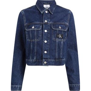 Calvin Klein Jeans Cropped 90´s Denim Jacket Blauw S Vrouw