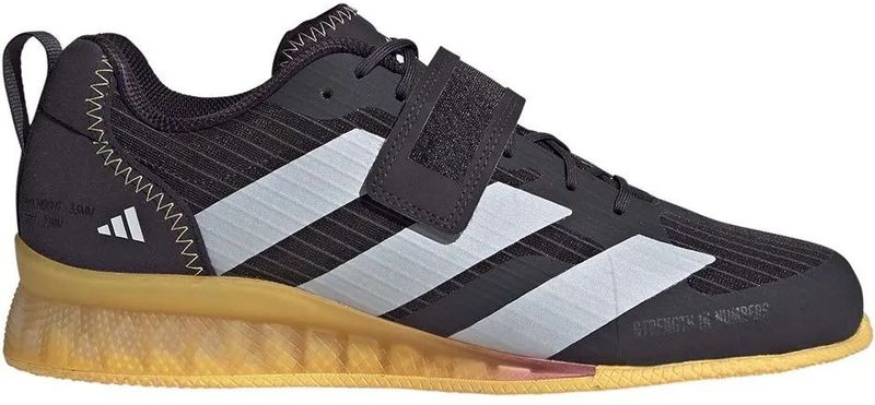 Adidas - Adipower Iii - Gewichthefschoenen - Zwart - Canvas - Gerecycled Materiaal