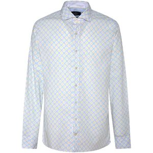 Hackett Daisey Mosaic Print Overhemd Met Lange Mouwen