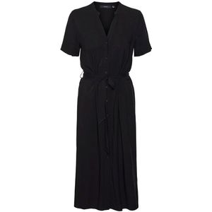 Vero Moda Vica Short Sleeve Midi Dress Zwart XS Vrouw