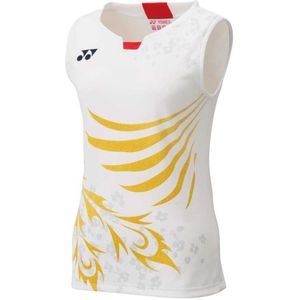 Yonex Japan Team Sleeveless T-shirt Wit XL Vrouw