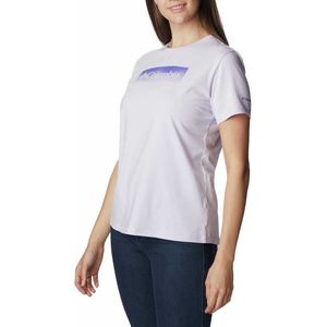 Columbia Sun Trek Graphic Short Sleeve T-shirt Paars M Vrouw