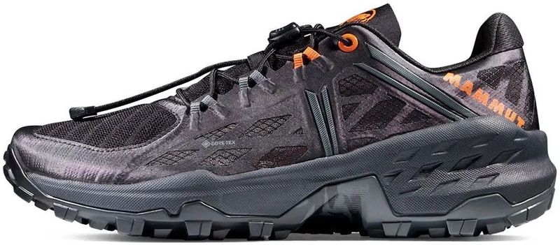 Mammut - Sertig Low - Trailschoenen - Zwart/Dark Steel - Goretex