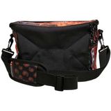 Urban Classics - Bandana Patchwork Print Lunchtasje/Koeltas - Zwart/Oranje