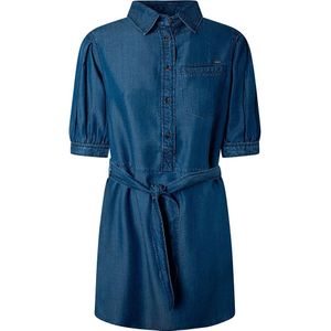 Pepe Jeans Glennis Short Sleeve Dress Blauw XS Vrouw
