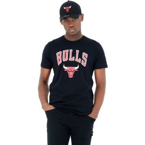 New Era Nba Regular Chicago Bulls 60416749 Short Sleeve T-shirt Zwart 2XL Man