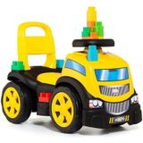 Molto Truck With 50 Blocks Ride-on Geel
