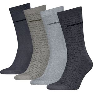 Calvin Klein - Geschenkdoos - Klassieke Sokken - 4 Paren - Gekamd Katoen