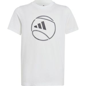 Adidas Yen Cat Short Sleeve T-shirt Wit 7-8 Years Jongen
