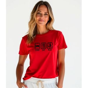 Kruskis Sleep Eat And Play Football T-shirt Met Korte Mouwen