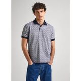 Pepe Jeansvoor mannen. PM542151 Hayley marine polo (M), Casual, Katoen, Korte mouwen, Marineblauw